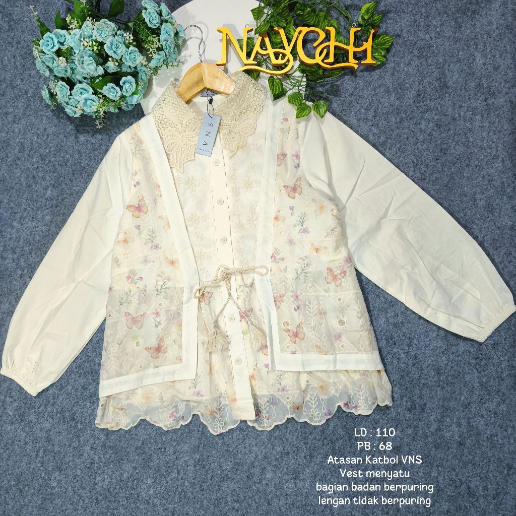 New Atasan wanita katbol Katbor VNS premium /Atasan Katun bolong vns /Blouse Katbor VNS Premium/Keme