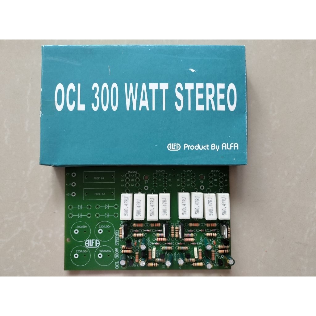 Kit Power Amplifier OCL 300W Stereo ALFA / Driver Power OCL 300 Watt