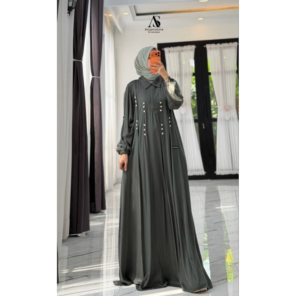 ANJANI OCEAN KANCING TERBARU || twill uniqlo adem| anjani ori | dress branded