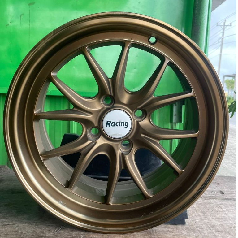 1 SET VELG RPF2  R15 H4 Vcd 100 lbr 7 Et 38 Warna Bronze Polish