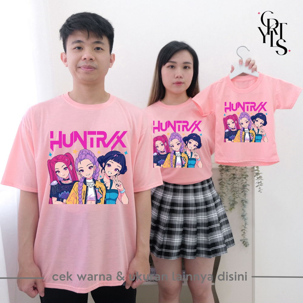 Carotyles Baju Atasan Kaos 3 HUNT Couple Keluarga Family Wanita Anak Perempuan Laki Laki