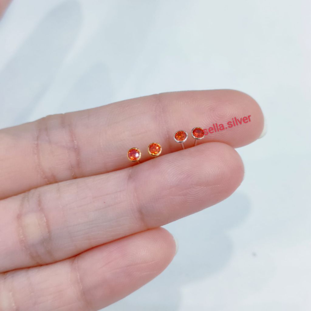 Giwang Tusuk Bayi 0.25 Gr Perak 925 Lapis Mas