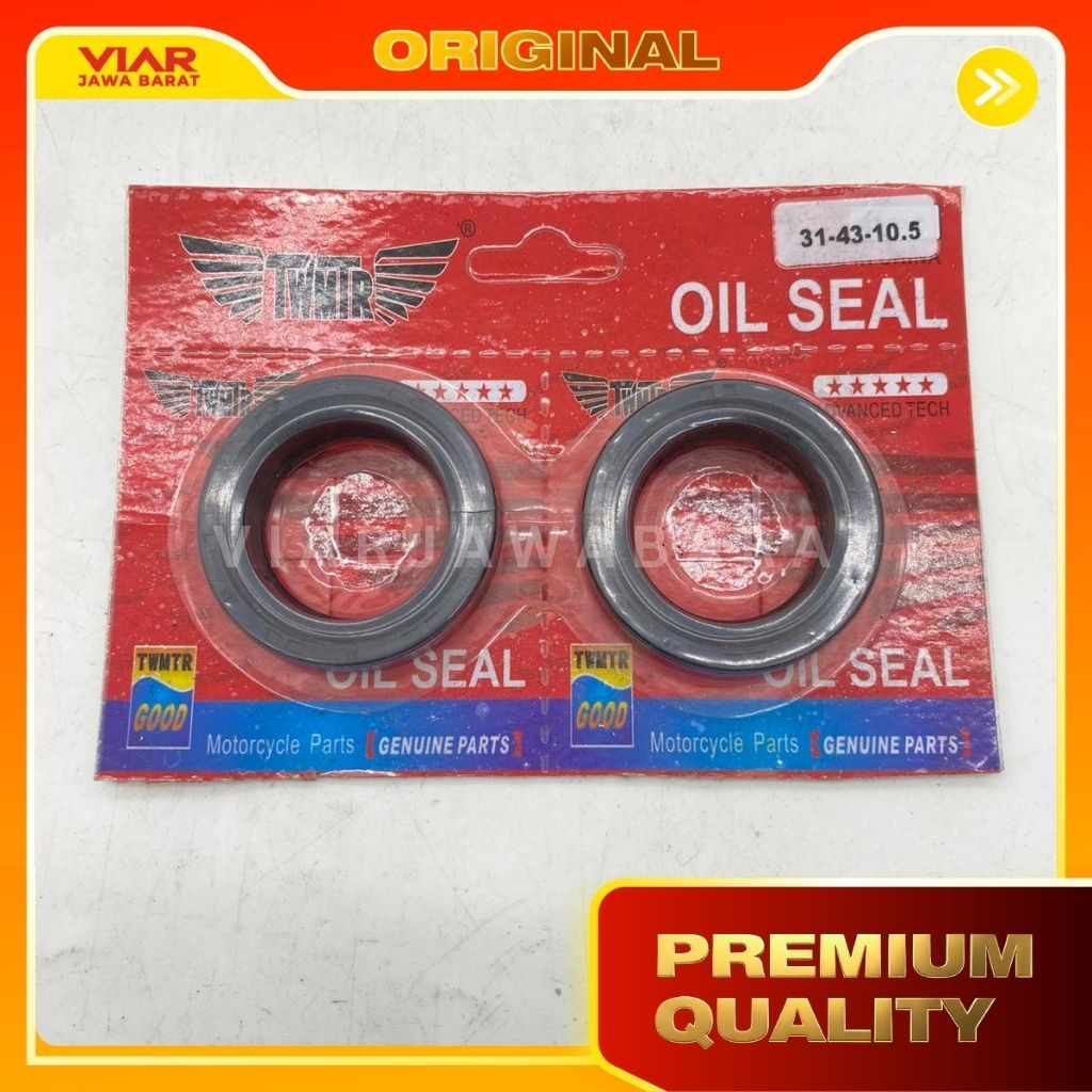 63N SEAL SHOCK  BEKER : 31mm :  31x43x10,5/11 (tebal) / Sil 31 43 11