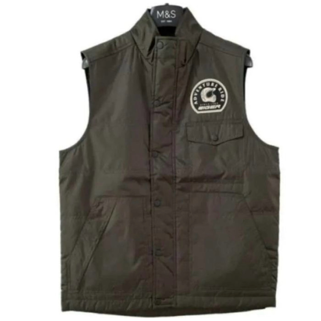 Rompi Motor Eiger1989 Riding Viteza Quilted Vest Jacket