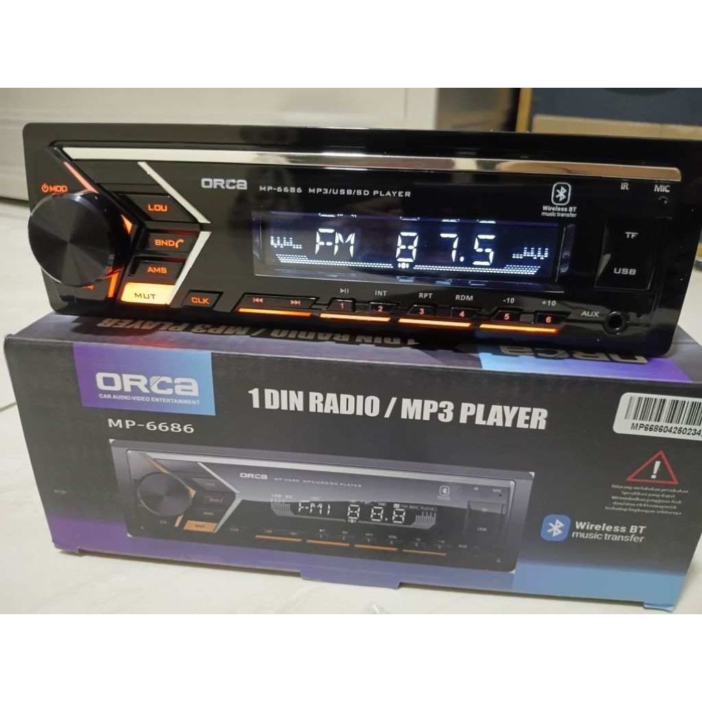 tape mobil mp3 Bluetooth orca mp 6686.