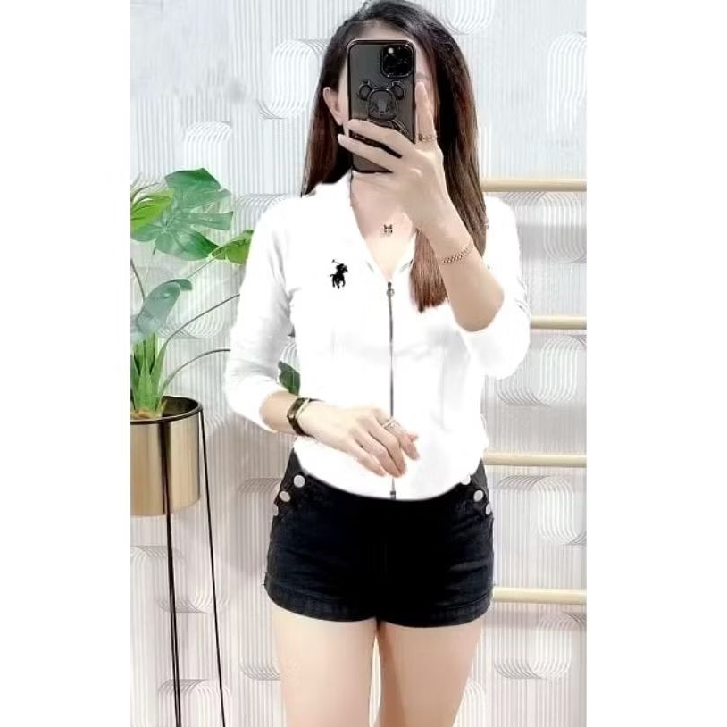 Atasan Kaos Lengan Panjang Polo Wanita Atasan Kaos Polo Lengan Panjang Wanita Atasan Lengan Panjang 