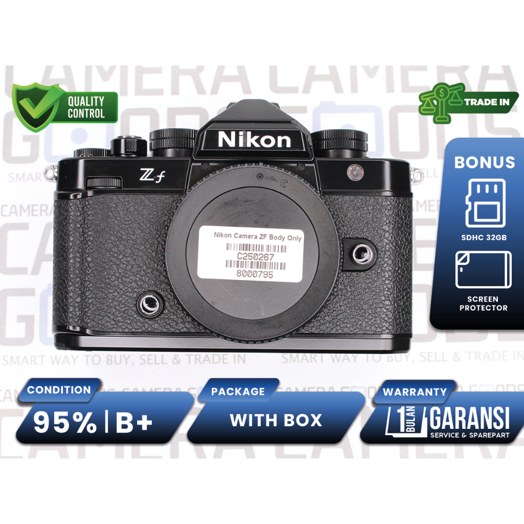 Kamera Nikon ZF Mirrorless Full Frame Body Only Second Bekas / Nikon Z F