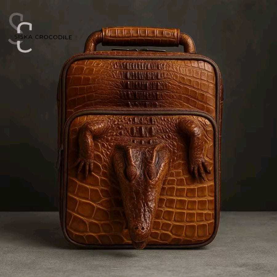 SC SISKA CROCODILE - Tas Kulit Tas Komando Tas Pria Tas Kerja Tas Selempang Pria Cowo Kullit Asli Me