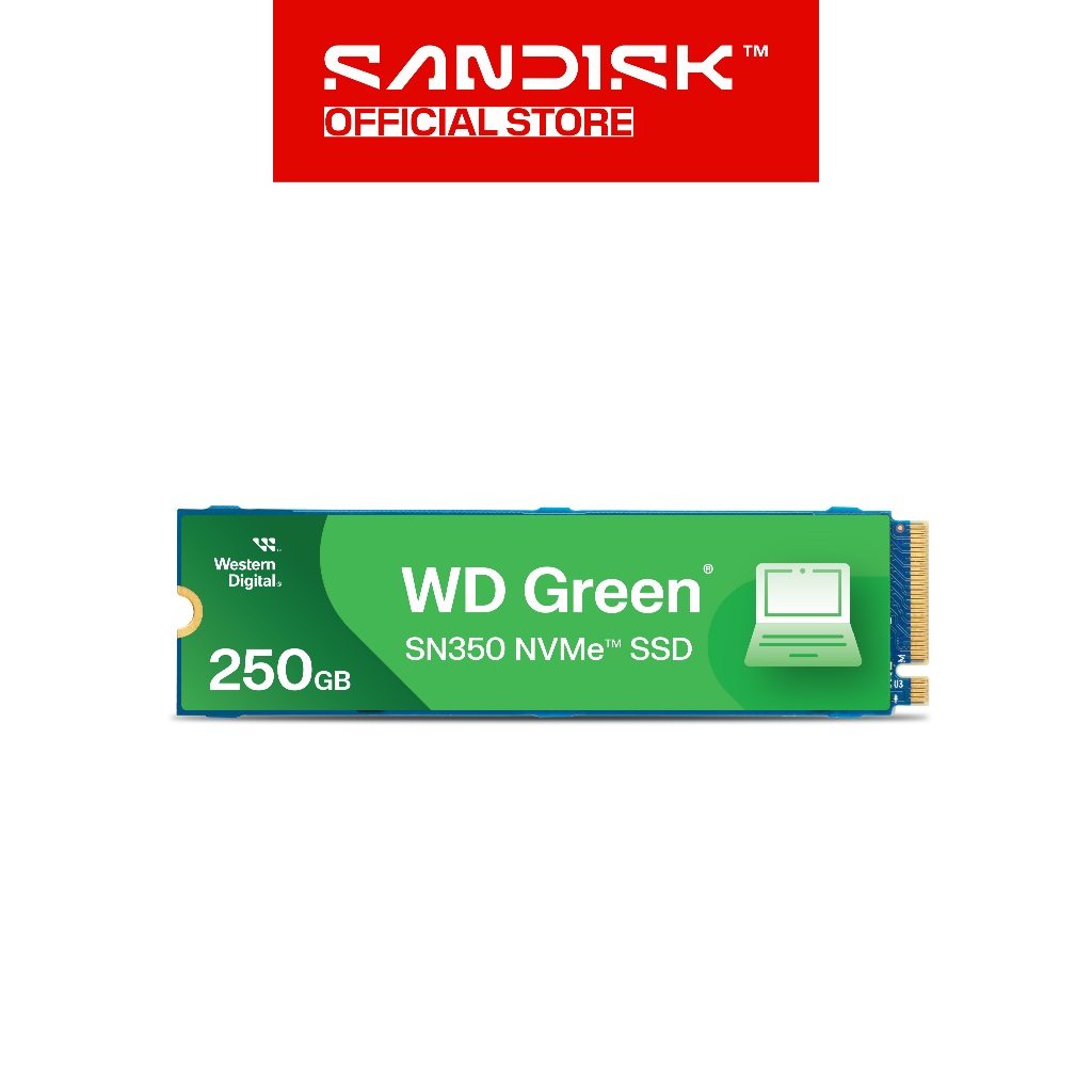 WD Green SSD SN350 250GB / 500GB / 1TB / 2TB M.2 PCIe Gen3 NVMe 2280