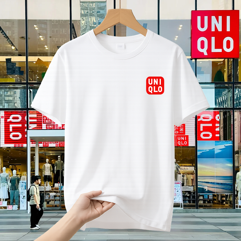 100% Original - Kaos Uniqlo Pria Wanita Unisex Premium Cotton Combed Halus