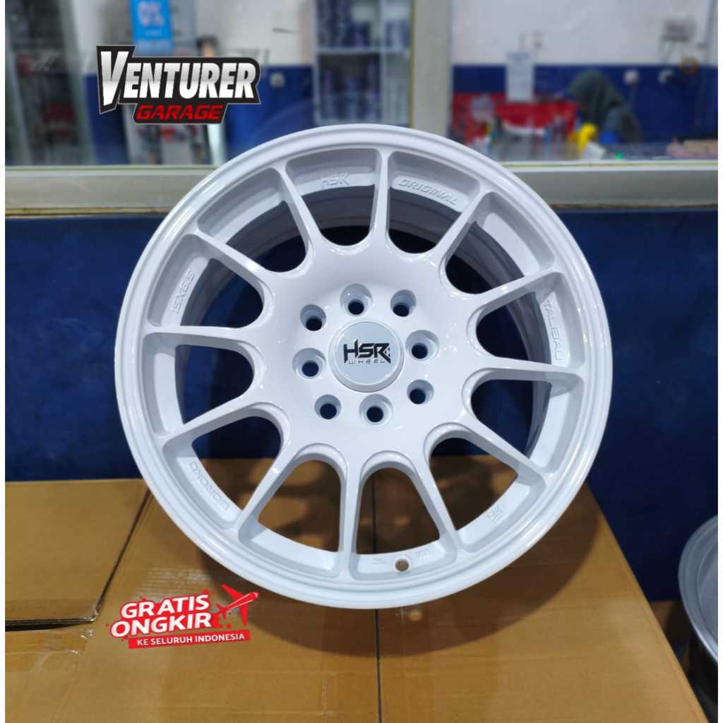 velg racing brio jazz sigra calya agya ayla r15 velg hsr talibau ring15 warna putih