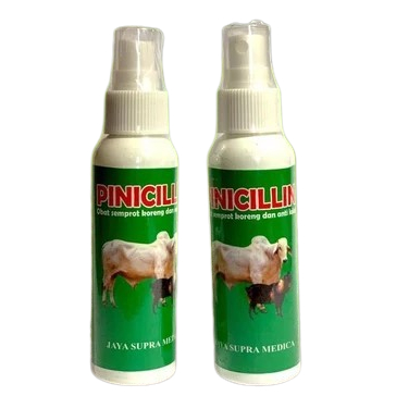 Pinicilin Pinisilin Spray Obat Luka Koreng Gudik Kutu Ampuh untuk Sapi Kambing Domba