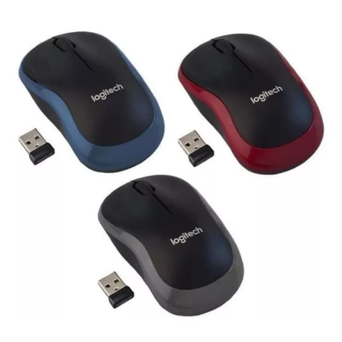 Logitech m185 original / Mouse Wireless Logitech Original Resmi M185 / Mouse Logitech M 185 original