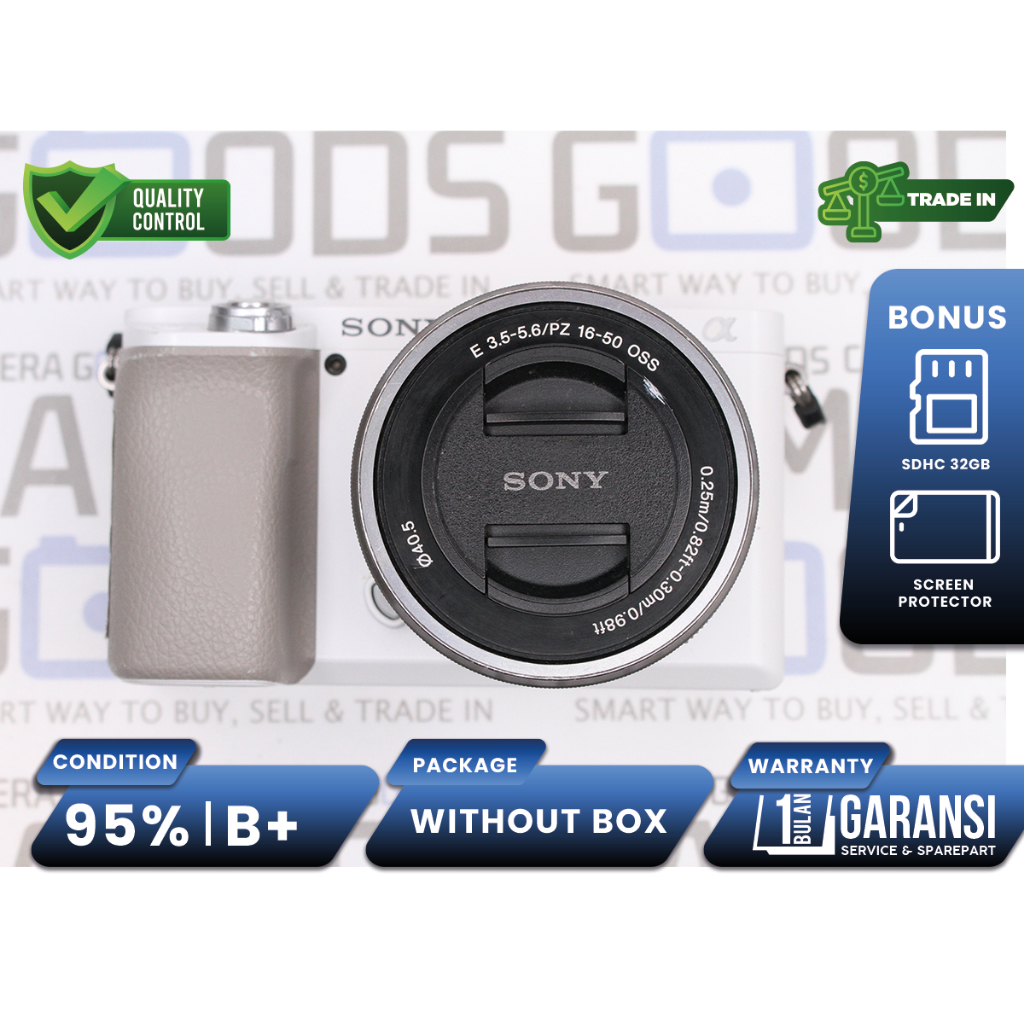 Kamera Sony A6100 Mirrorless APS-C kit 16-50mm Second Bekas Grade B+ / Sony ILCE-6100 - C250290