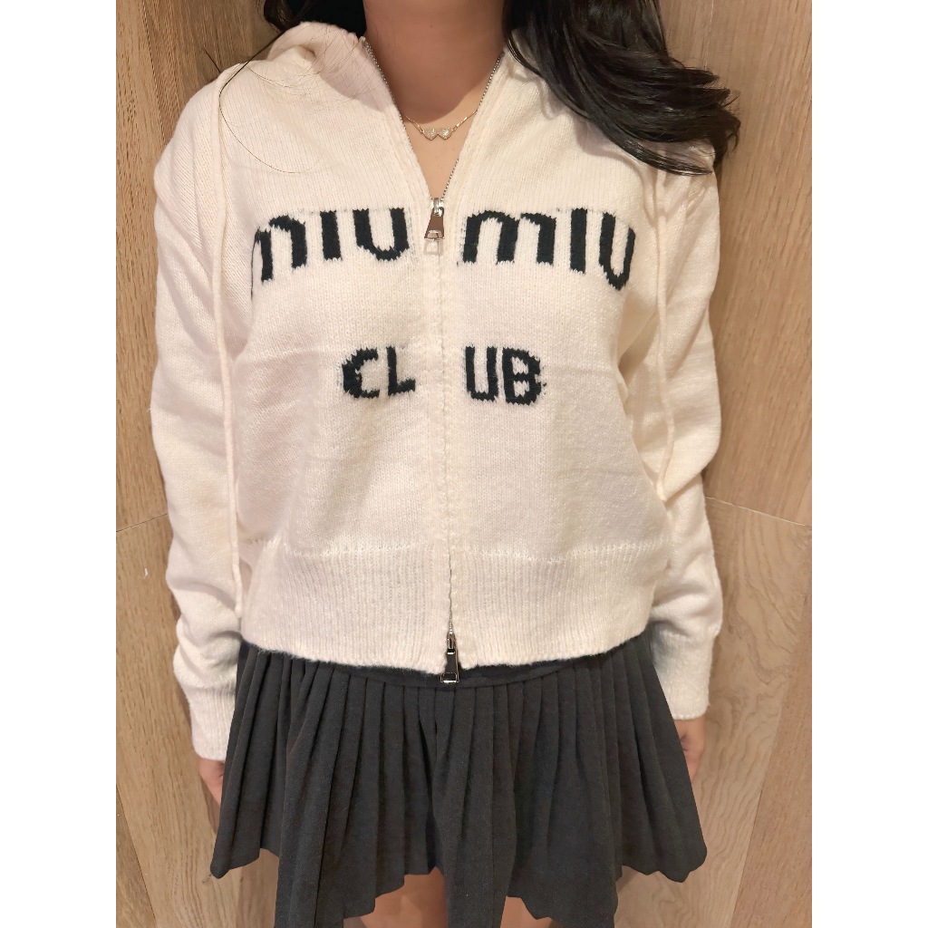 Jaket Rajut Knit Zipper Wanita Korean Style Hoodie/Collar Premium