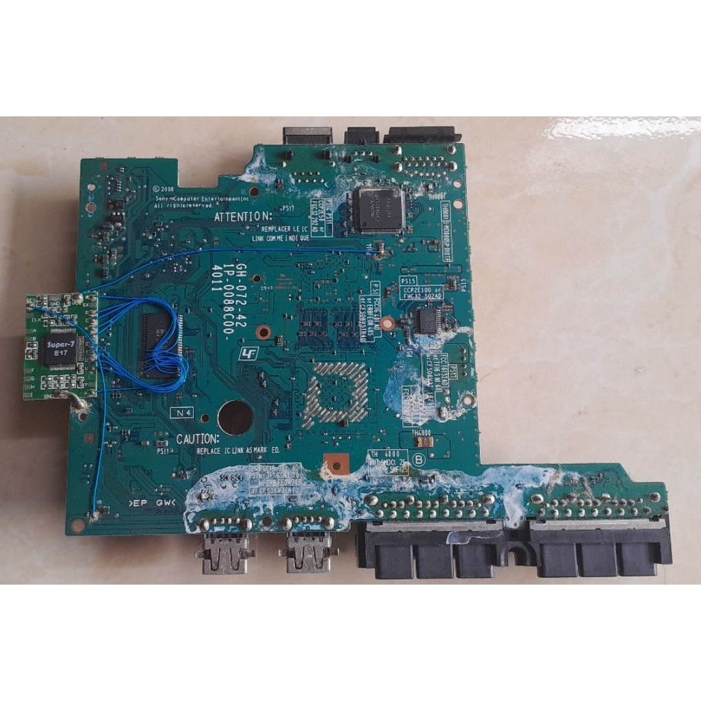 mainboard ps2 slim seri 9 cabutan original