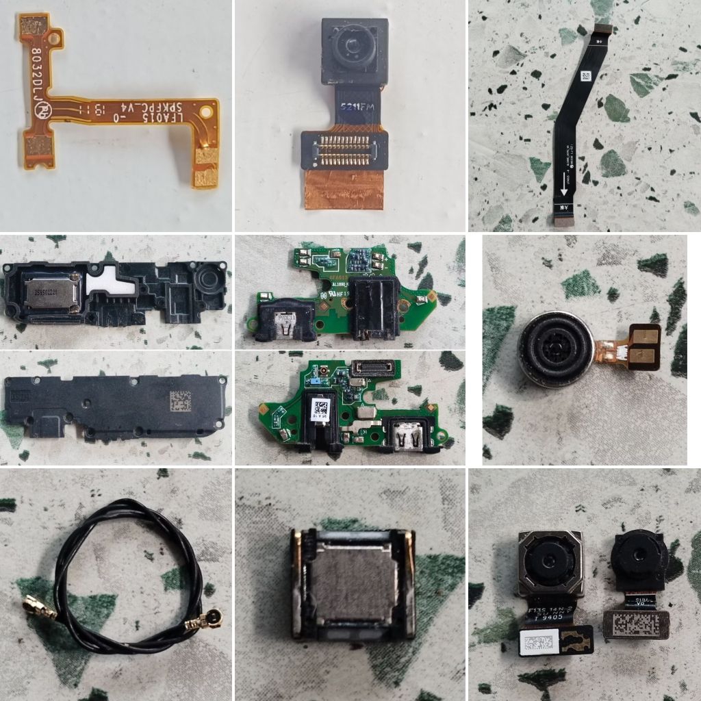 Realme C2 Bahan Kanibalan, Mesin Mati Total Matot, Konektor Cas HF, Antena, Flex UI MB, Frame, LCD, 