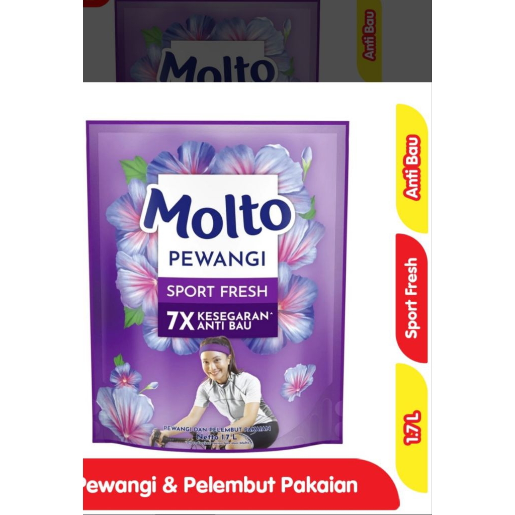 Molto pelembut dan pewangi pakaian 1,7l . Molto 1.7liter