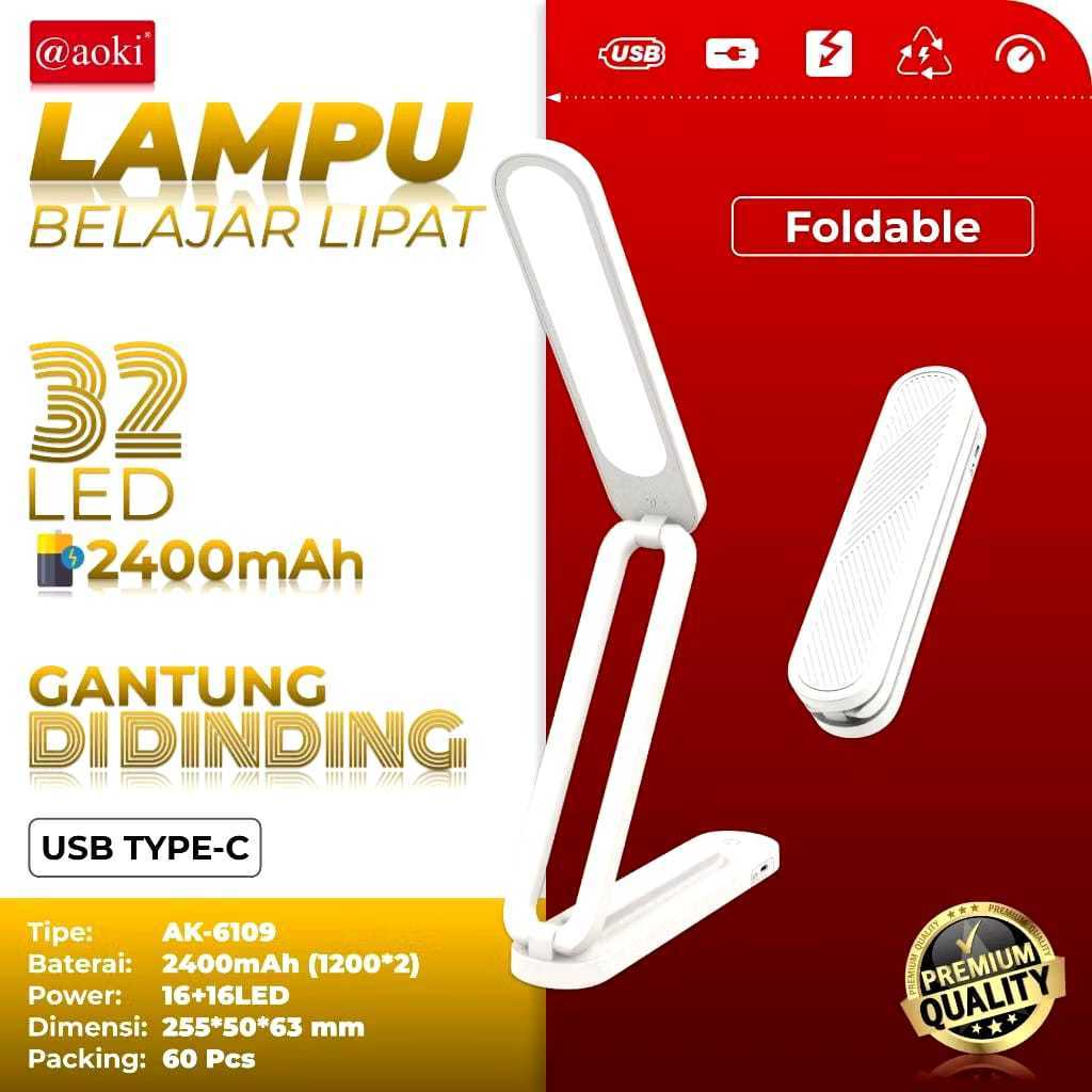 Lampu Aoki AK-6109/Lampu belajar lipat