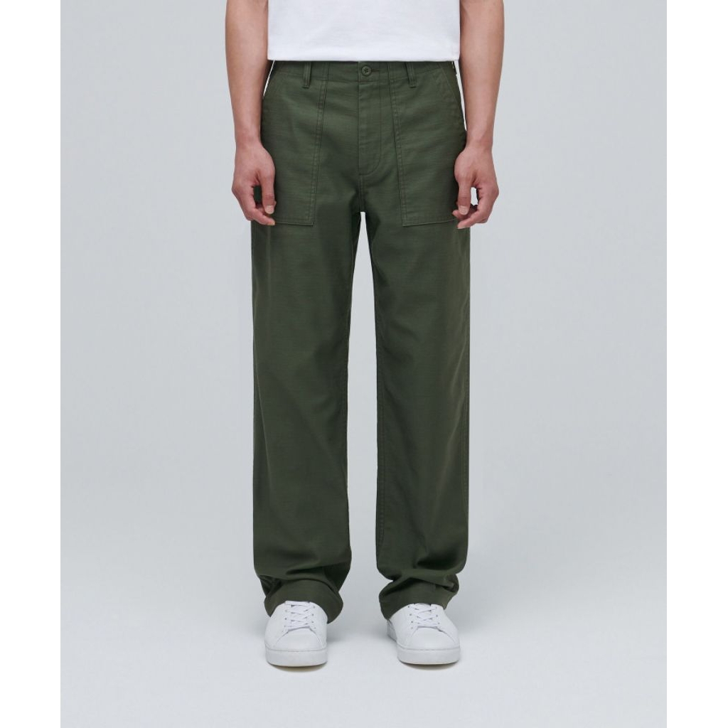 Musinsa Standard Fatigue Olive Green Long Pants