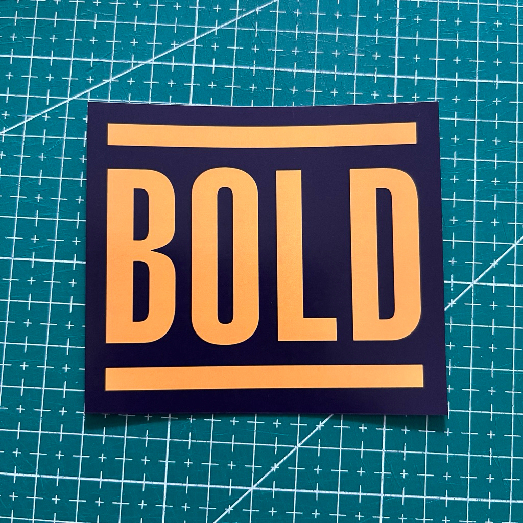 STICKER BOLD HARDCORE