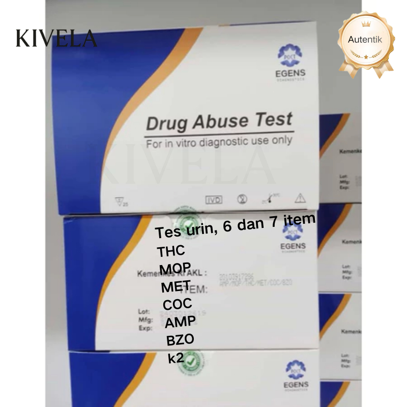 Tes Urin Narkoba 6 Parameter 7  Parameter (20 Test) / Alat Tes Urine Narkotika  K2  ZMM