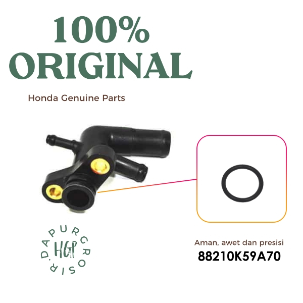 Oring Join Water Pump KWN Vario 125 & 150, O-Ring,15.4X2 Original AHM - 12207KWN900