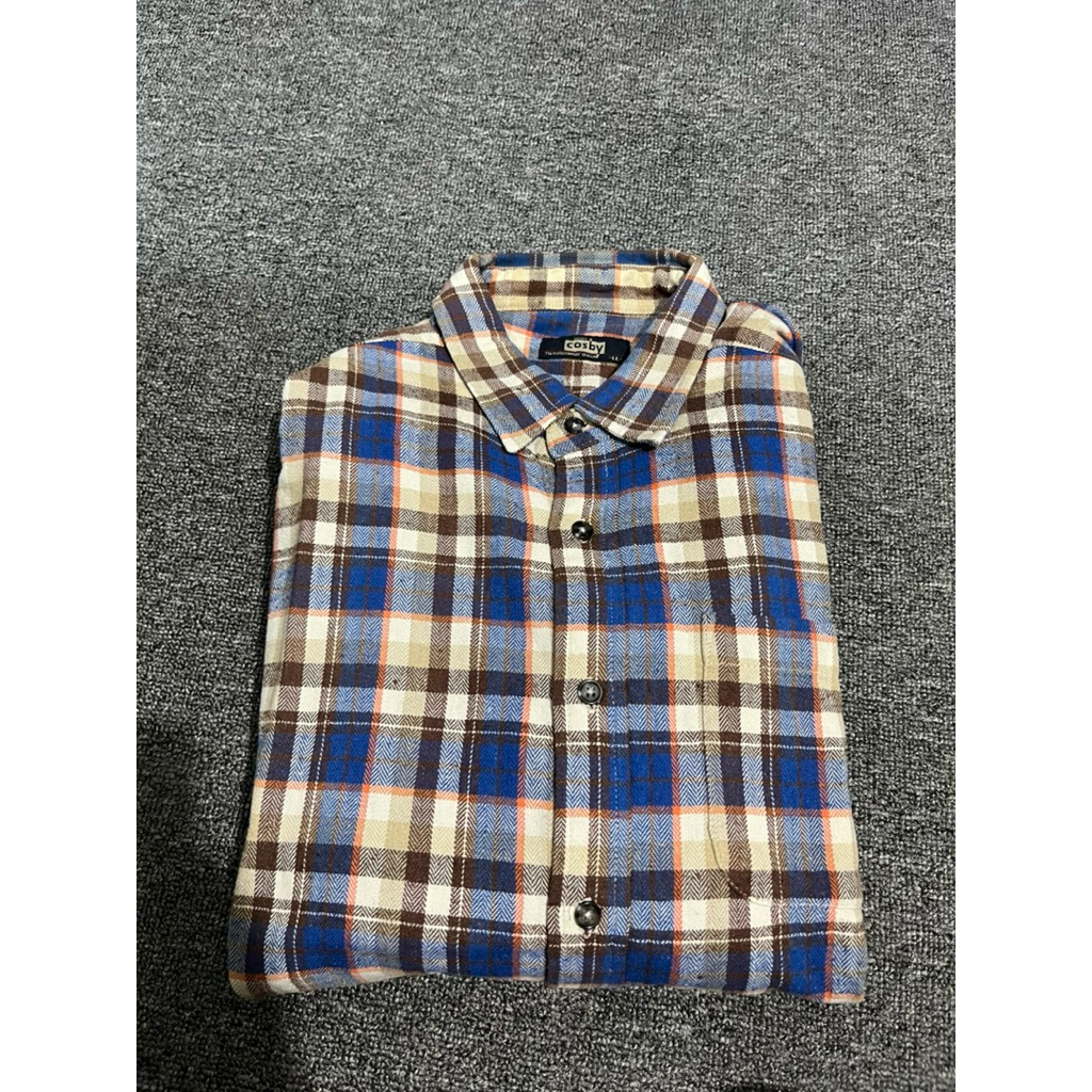 ORIGINAL Gerry Cosby plaid flannel button-down shirt