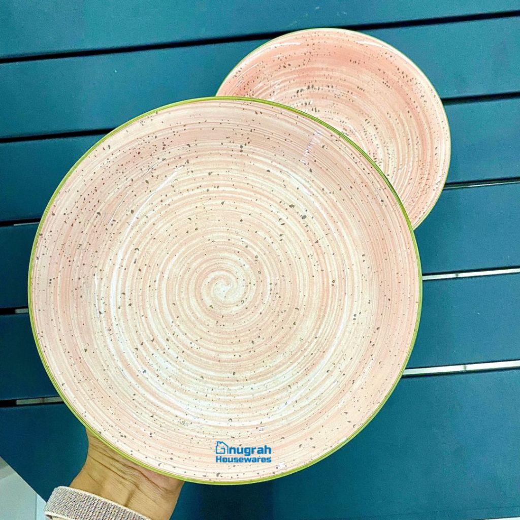 FORMIA Piring Keramik 8 Nara & Mangkok 7 Nara Pink
