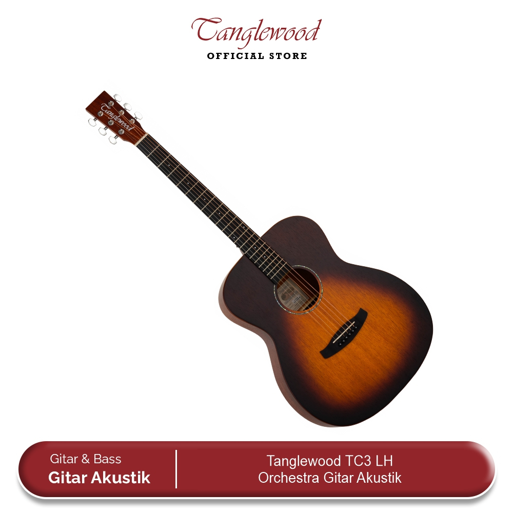 Tanglewood TC3 LH Left Hand All Mahogany Orchestra Gitar Akustik