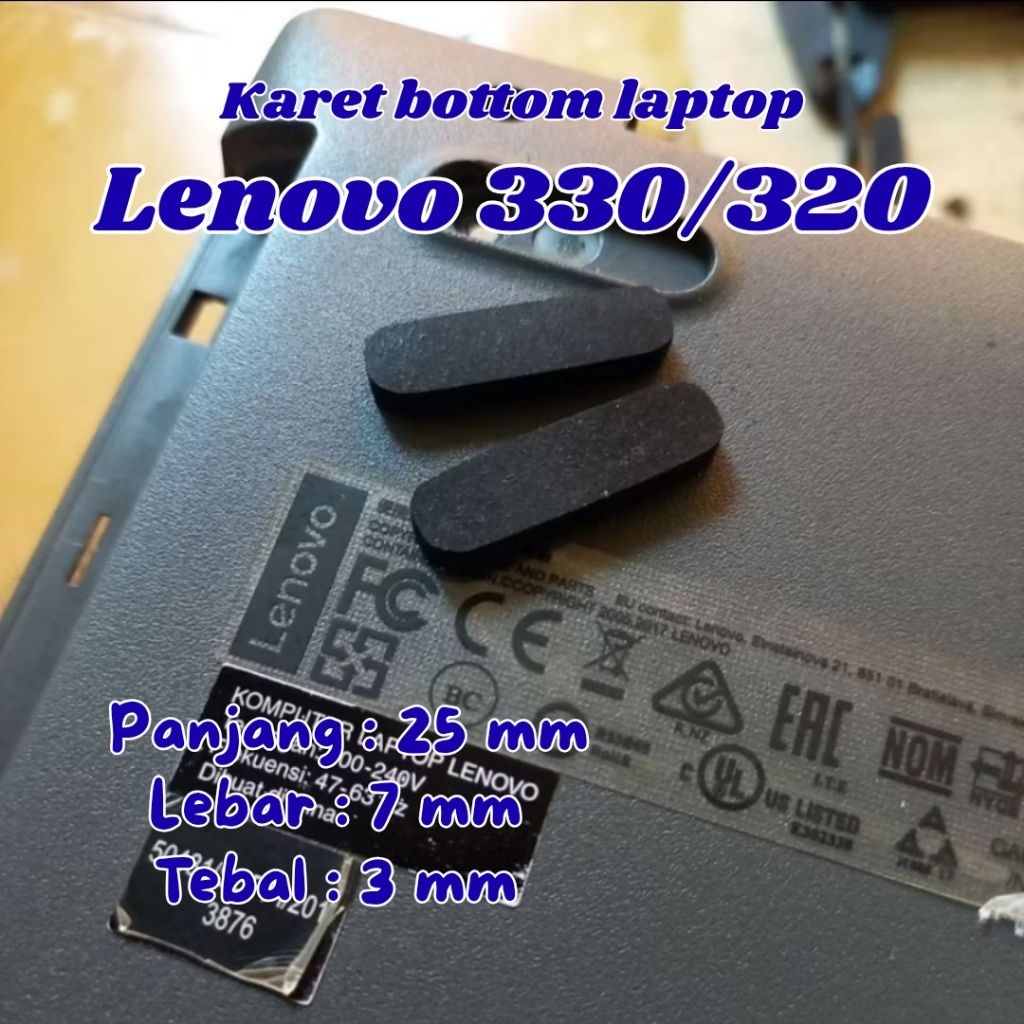karet DIY karet bantalan casing bawah laptop lenovo ideapad 320 330