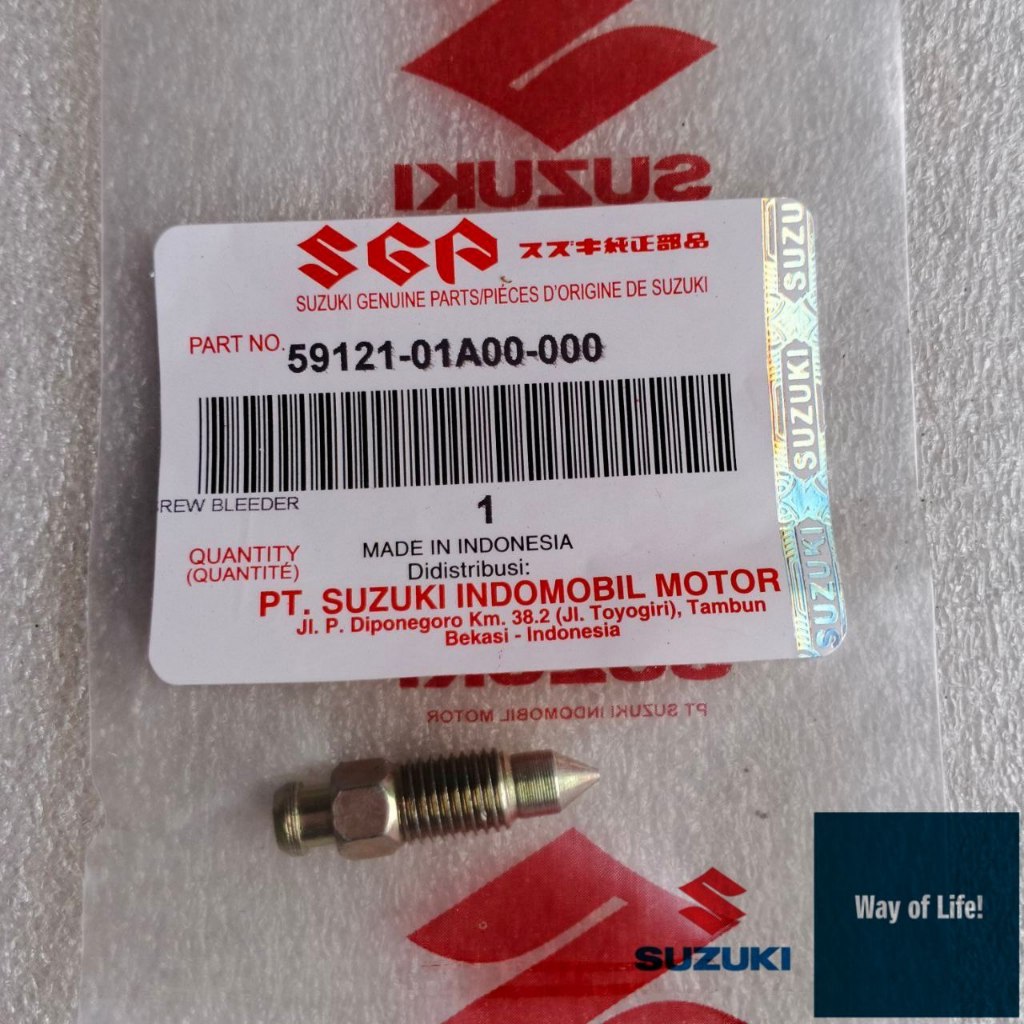 Baut Nepel Setelan Angin Kaliper Rem Satria, FU, Shogun, Smash Titian Original Baru Suzuki