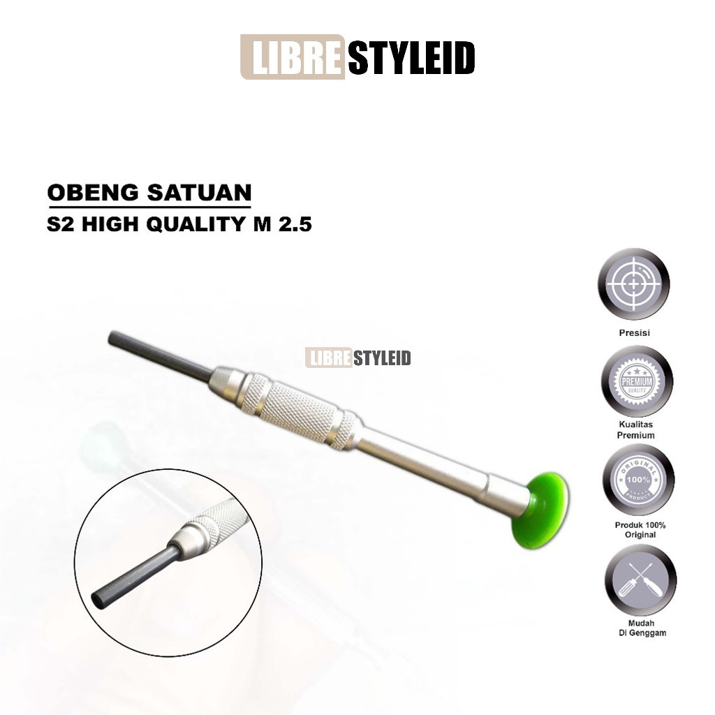 OBENG SATUAN NANCH S2 HIGH QUALITY M2.5 FOR IPHONE 6S ORIGINAL – SCREWDRIVER PRESISI TEKNISI HP