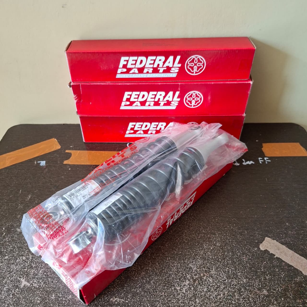 FEDERAL Shock Absorber Sok Belakang Supra X 125 Helm In |  Shock Breaker Supra X 125 (KYZ) Hitam STD