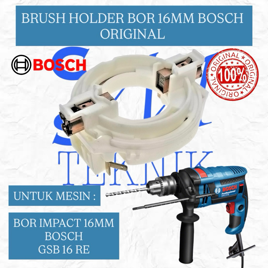 BRUSH HOLDER BOR IMPACT BOSCH GSB16RE OLD (ORIGINAL) RUMAH ARANG BOR 16MM BOSCH GSB 16 RE ORIGINAL (