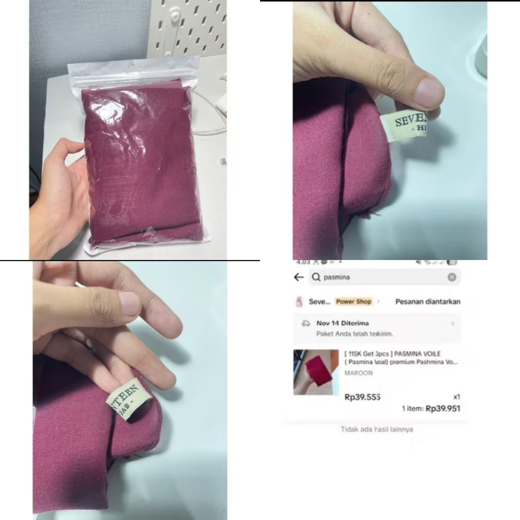 PRELOVED KERUDUNG Start 8k Viscose, Pasmina, Segiempat, Rabbani, Bergo