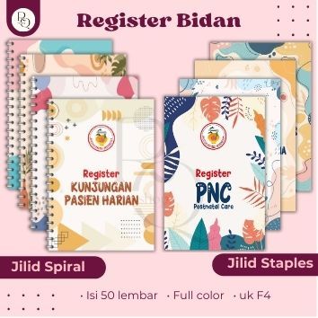 Buku Register Bidan Lengkap – Ibu Hamil, Persalinan, ANC, PNC, KB, Imunisasi