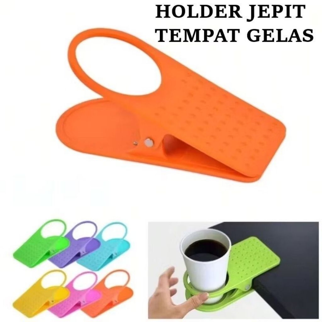 Penjepit Tempat Gelas Mug Di meja Table Cup holder Cup Clip