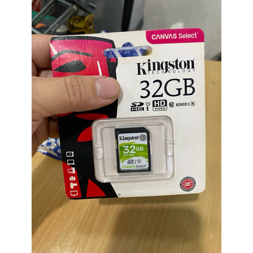 New Kingston 32GB SDS SDHC Canvas Select