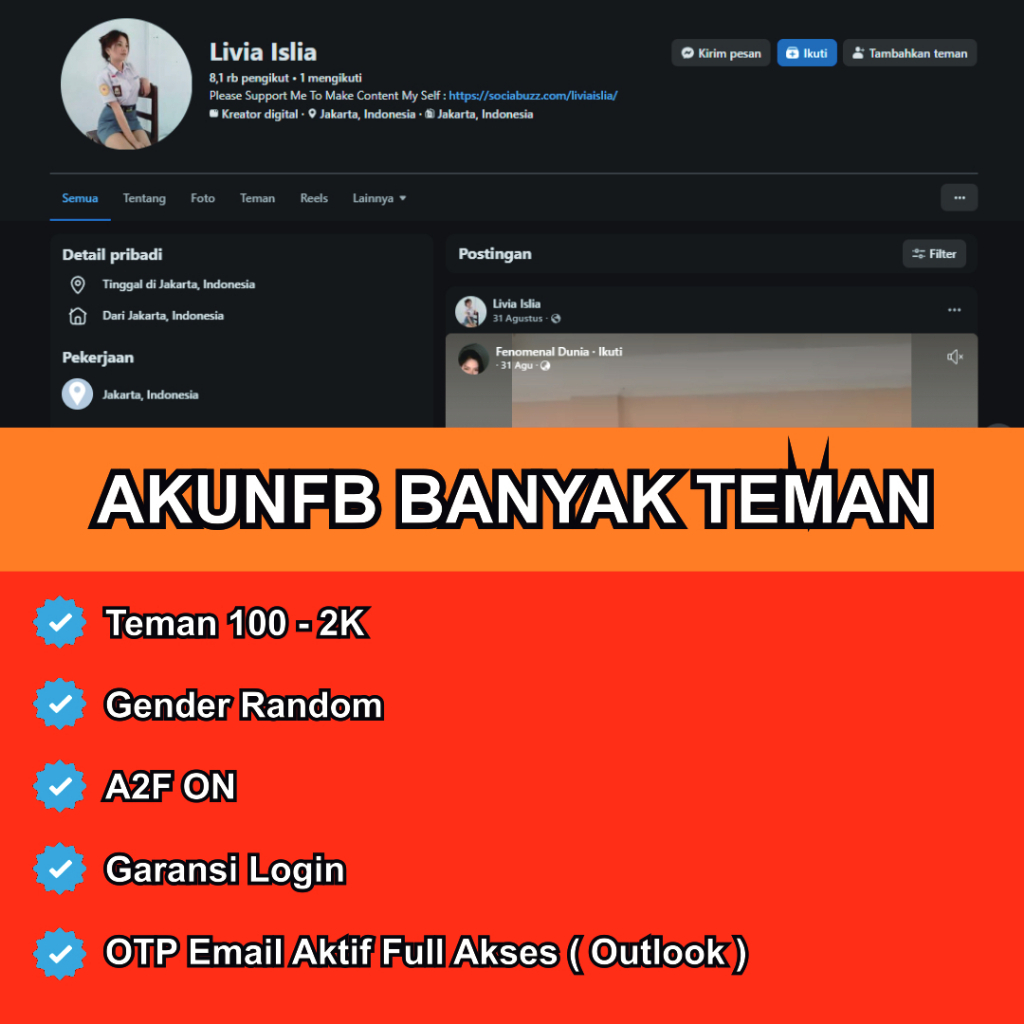 FBKUAT Teman Banyak Rawatan + A2F ON + OTP Email Aktif Full Akses ( Outlook )