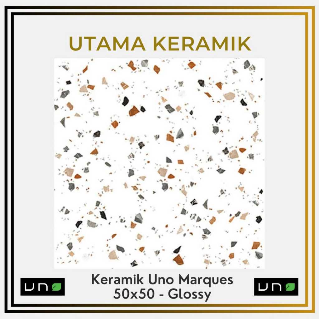Keramik Uno 50x50 Marques White Glossy - Keramik 50x50 Rustic Glossy - Keramik Cutting Glossy