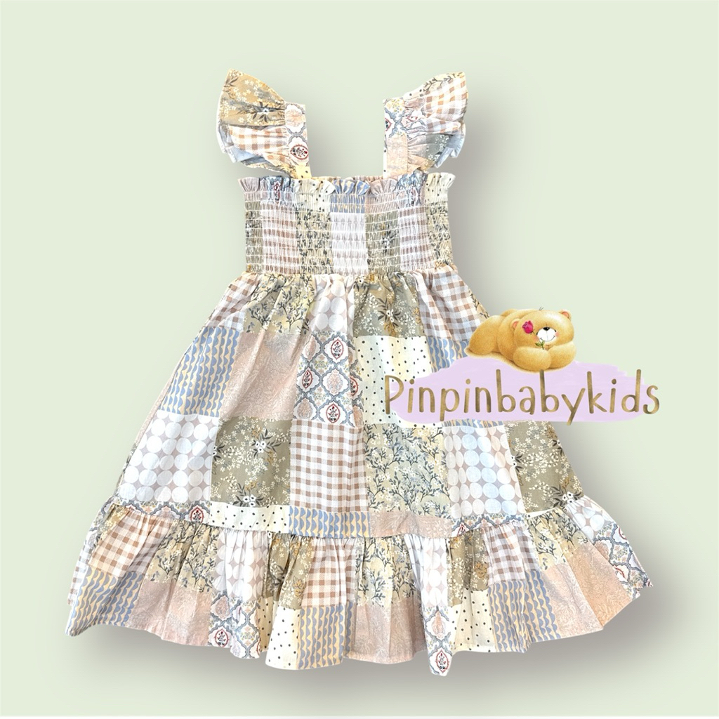 Dress katun anak vintage import, dress pantai