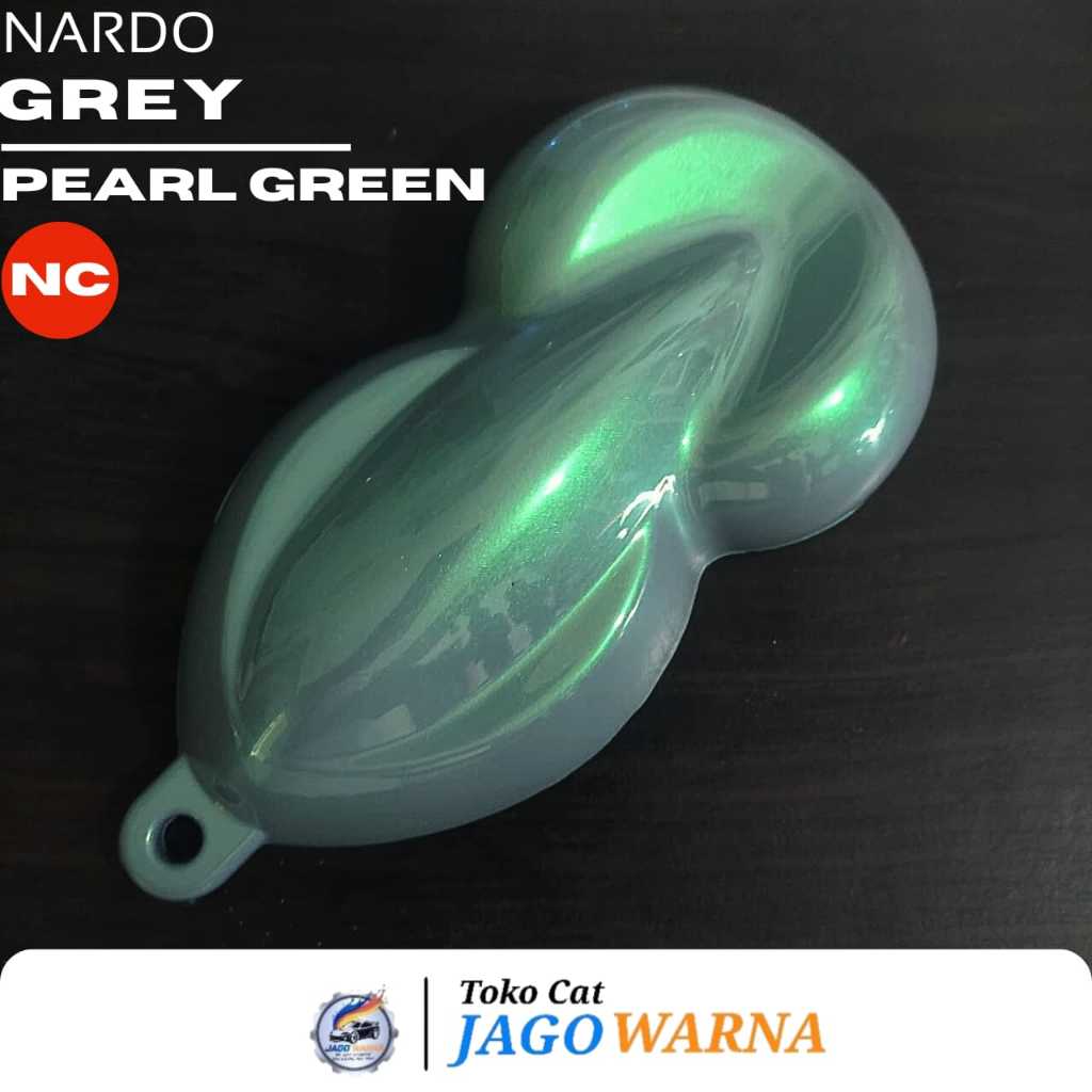 Paket Cat Nardo Grey & Efek Green jenis NC, Cat Abu-abu 200ml + 100ml Lembayung Green, Cat Body Moto