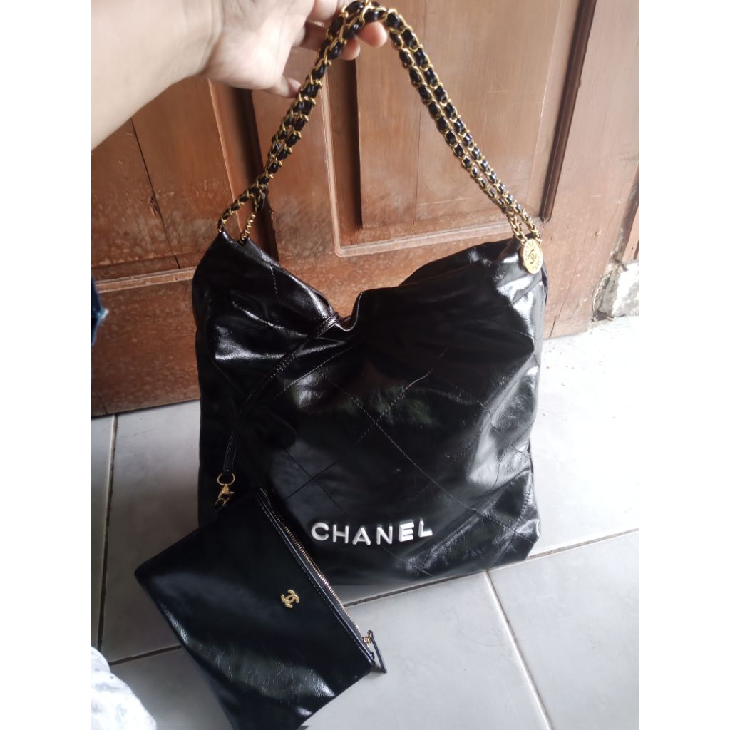 tote chandol c22 black + botega veneta+ dompet coin dgabung jd satu