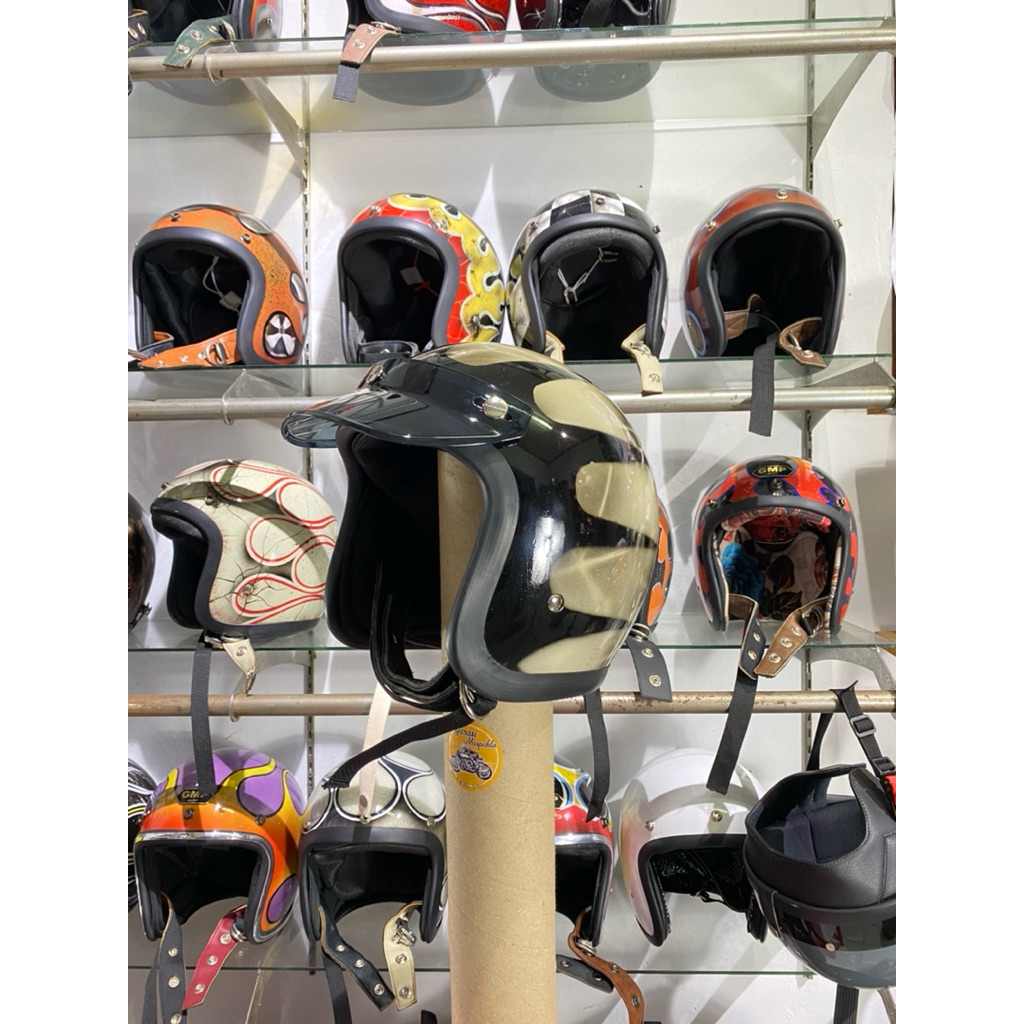 Helm Slimhead Custom flame