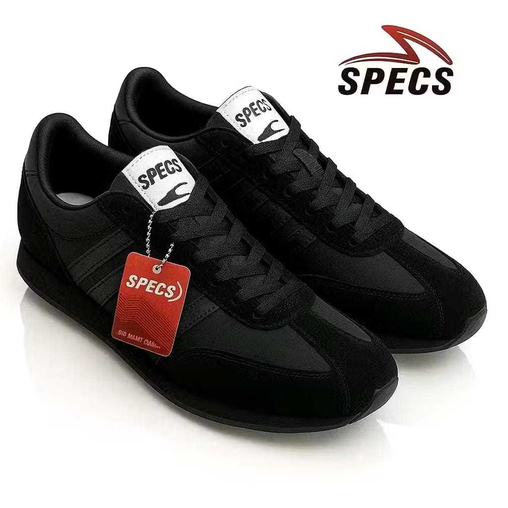 SEPATU SEKOLAH SPECS 104 all black 100% ORIGINAL