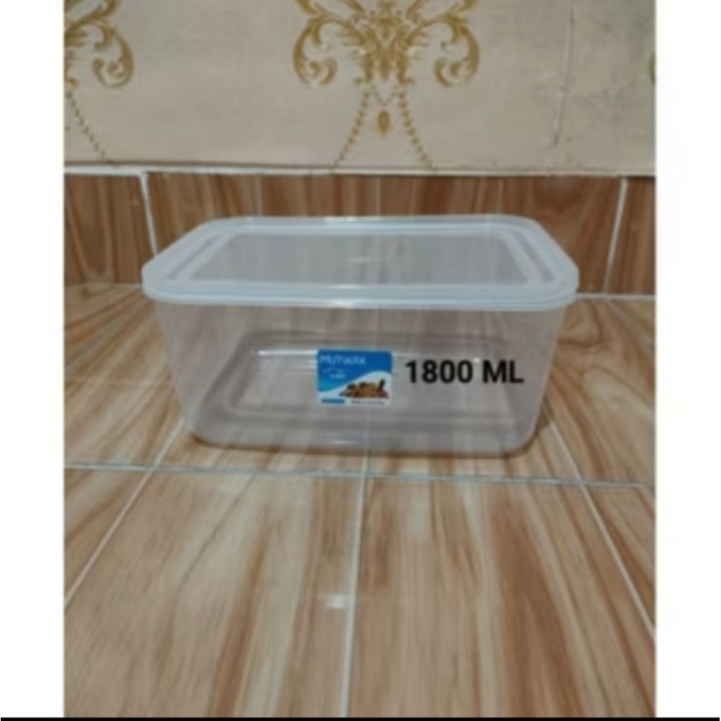 Kotak KMP Plastik / Food box / Tempat Bekal Mutiara pack 1800 ML