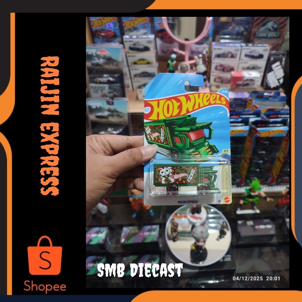 HOT WHEELS RAIJIN EXPRESS HIJAU