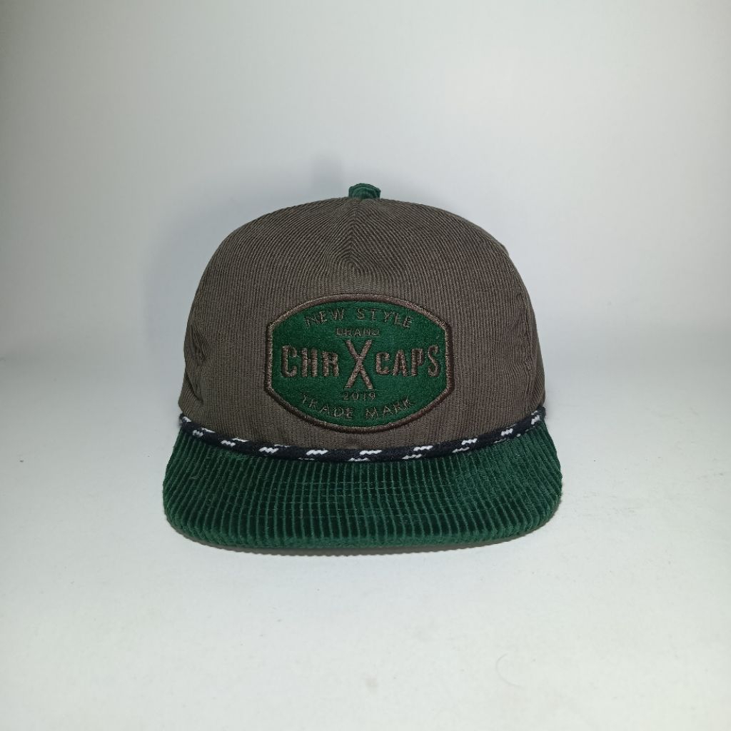 TOPI Ropheat Corduroy Dewasa Hijau Coklat Original Chr