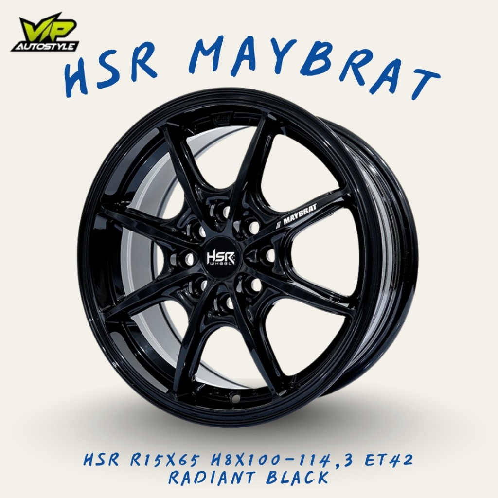 Velg Racing Untuk Mobil Brio Clya Ignis Vios Ring 18 Type Hsr MAYBRAT - Hsr Wheel